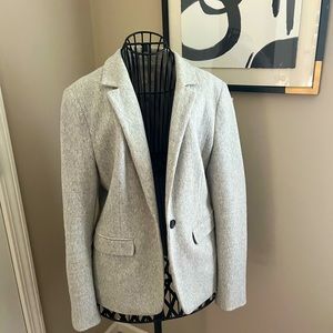 Ann Taylor Gray Blazer with elbow patches. Very classic!!!